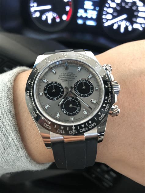 bracelet rubber rolex daytona|rolex daytona white gold price.